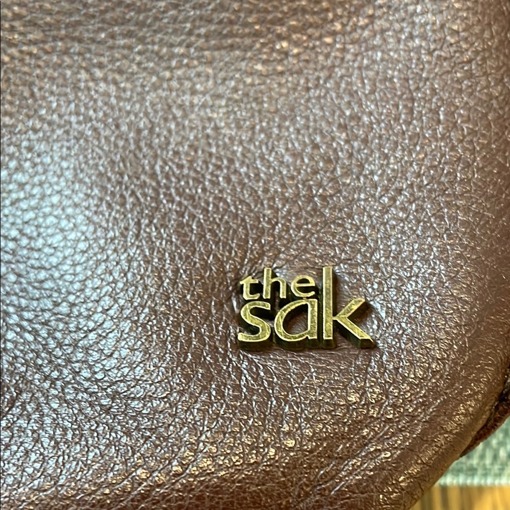 The Sak Brown Leather Shoulder Bag - Picture 2 of 10